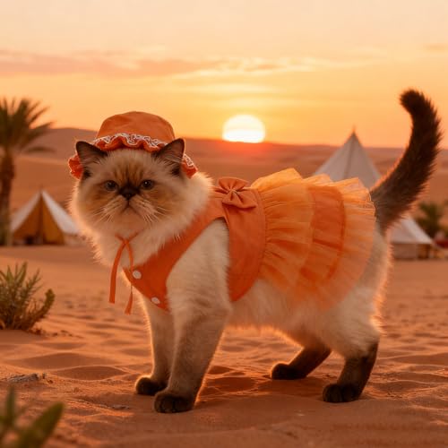 apott Pet Apparel in Small, Orange