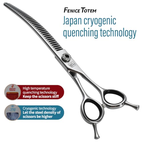 FENICE TOTEM Scissors in 7.0 inch, Curved Chunker