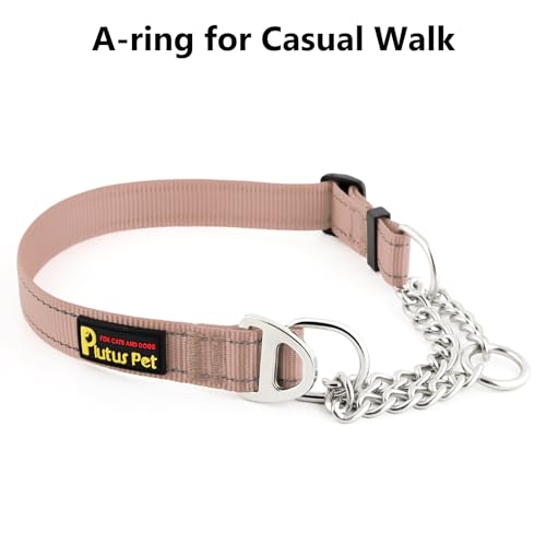 PLUTUS PET Animal Collar in Small, Beige