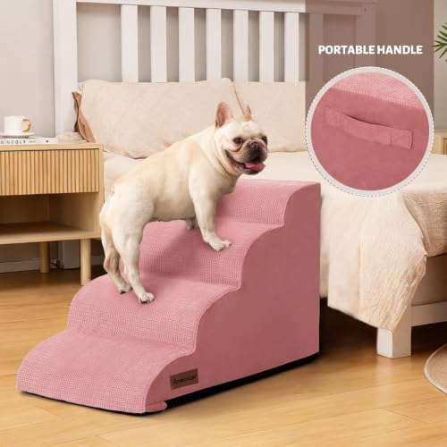 aodisman Animal Stair in Standard 4-Step 17.4"H, Pink