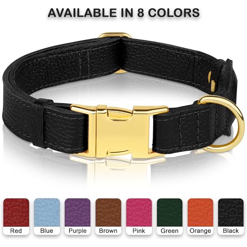 BUDKAS Animal Collar in XS, 9"-12" Neck Fit, Black