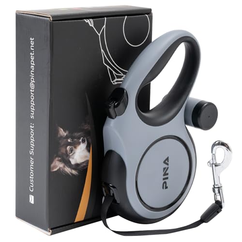 Pina Leash in 26 ft, Grey