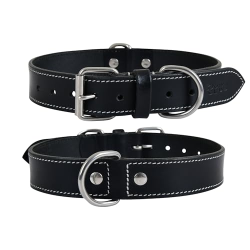 DowgClub Animal Collar in S (11"-14"), Rich Black