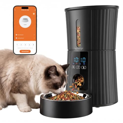 DUMOS Pet Feeder in 4L-WiFi, Black