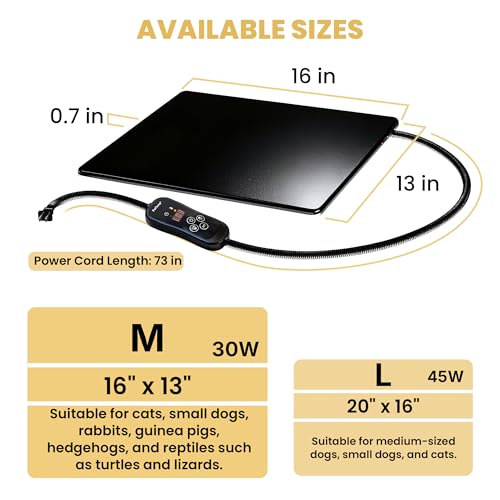 PetTemp Pet Bed Mat in M: 16" x 13", Black