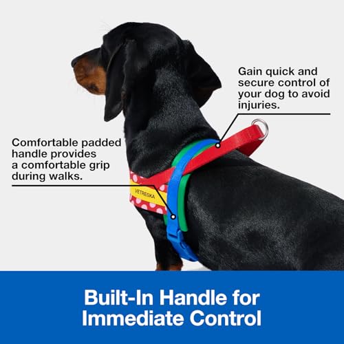 VETRESKA Animal Harness in L(Chest: 27.2"-37"), Chroma Red
