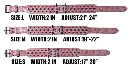 Kawagogo Animal Collar in Width:2'' Adjust:17''-20'', Black