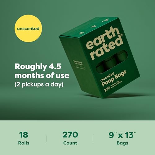 Earth Rated Waste Bag in 1 Count (Pack of 270), Unscented