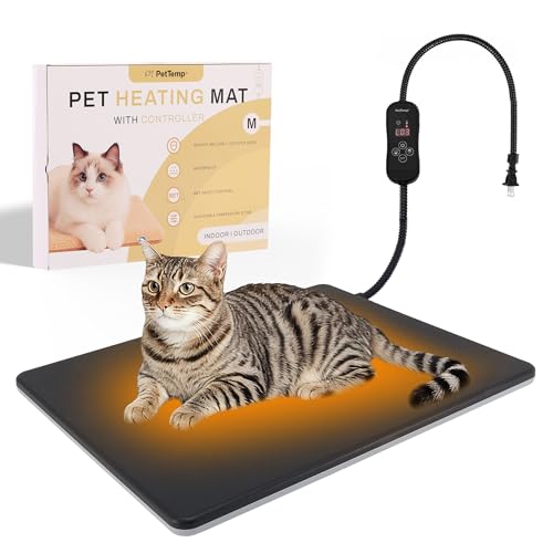 PetTemp Pet Bed Mat in M: 16" x 13", Black