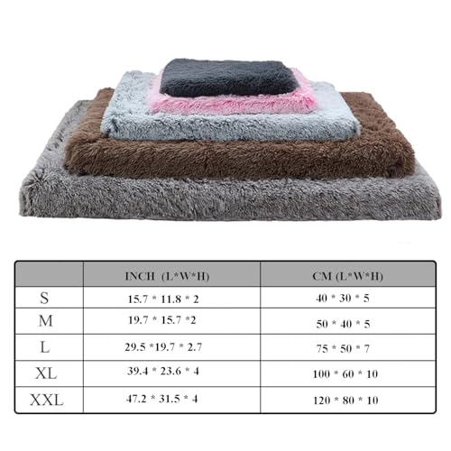 BECNBEAU Pet Bed Mat in S, Dark Grey