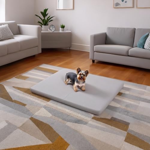 Liliowons Pet Bed Mat in 30"L x 19"W, Gray