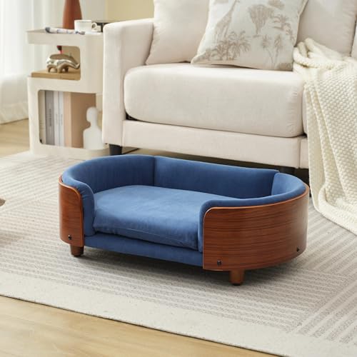 Trygoal Pet Bed Mat in 26.38, Dark Blue & Walnut