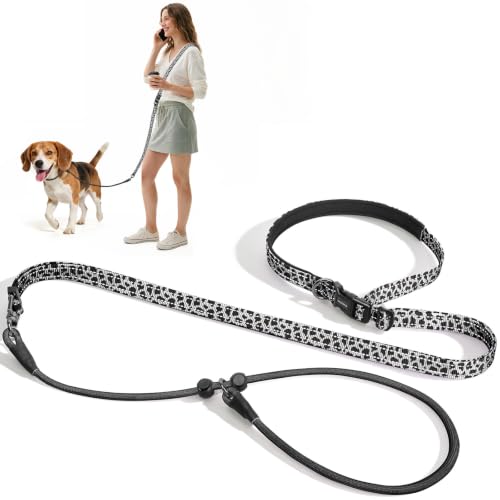 kazazoo Leash in Adjustable (5.5ft to 8.5ft), Cow