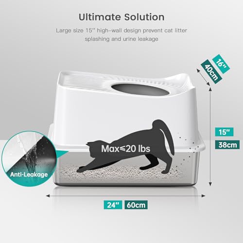 WoofiGo Litter Box in Large, 7 - White (Pack of 1)