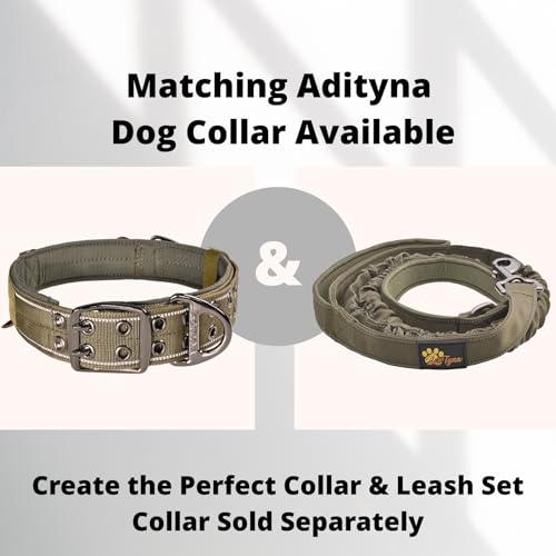 ADITYNA Leash in Medium, Large and Extra-Large, Ranger Green