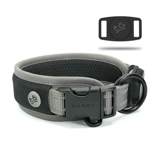 WaggyLife Animal Collar in XS (11.8"-13.8"), Grey
