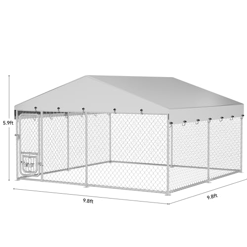DWVO Animal Cage in 10 x 10 FT, Silver