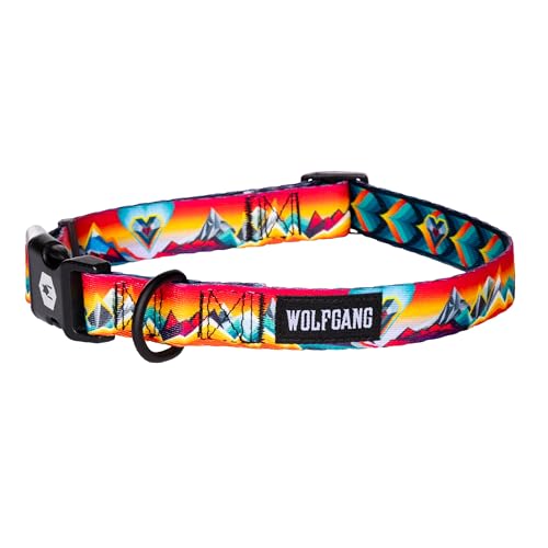 Wolfgang Man & Beast Animal Collar in Small (5/8 Inch x 8-12 Inch), MountainVibes Print