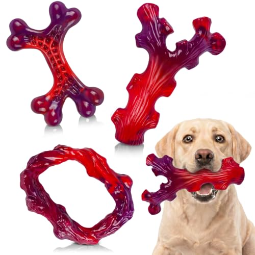 Frienhund Pet Toy in 3 Pack, Red-3-Pack