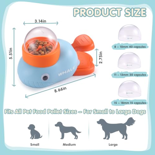 Star&Mi Pet Feeder in Whale-Blue