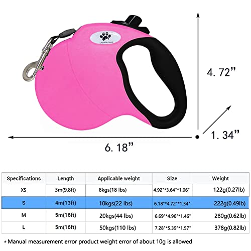 CROWN PAWS Leash in Small, Pink