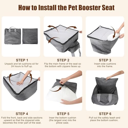 BJOP Pet Seat in Small, Grey