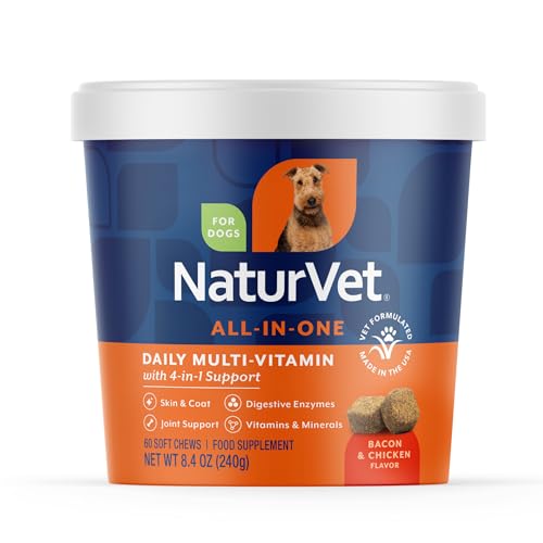 NaturVet Animal Vitamin in 60 Soft Chews, All-In-One