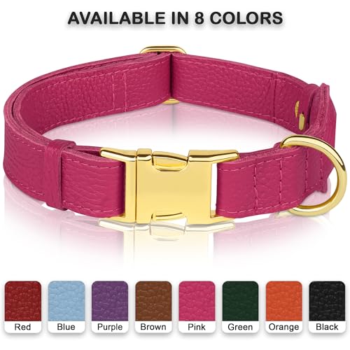 BUDKAS Animal Collar in XS, 9"-12" Neck Fit, Pink