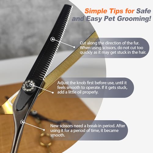hyzrqwyw Scissors in 1 piece - Curved Blender, Black Gold