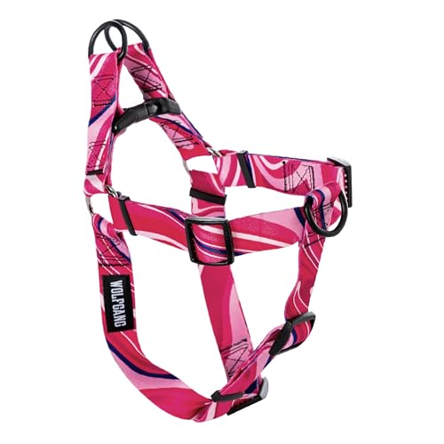 Wolfgang Man & Beast Animal Harness in Small (5/8 Inch x 12-18 Inch), MarbleSwirl Print