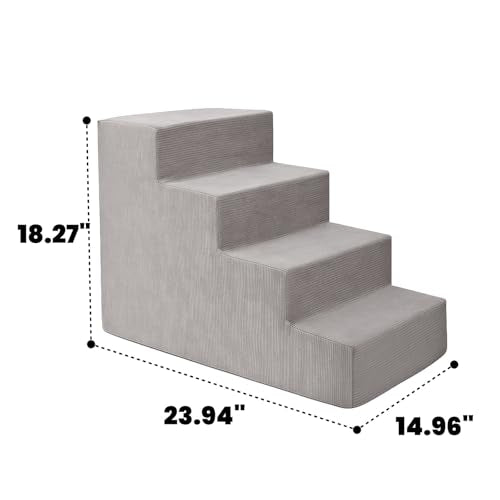 MEWANG Animal Stair in 4 steps: 23.94''L×14.96''W×18.27''H, Square Corner