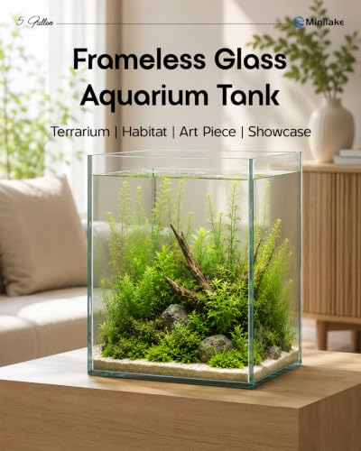 minilake Vivarium in 5 Gallon Vertical, Transparent
