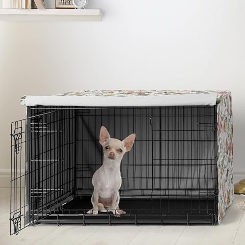 Sweet Jojo Designs Animal Cage in 24.0"L x 20.0"W x 18.5"H, Vintage Floral Pink and Green