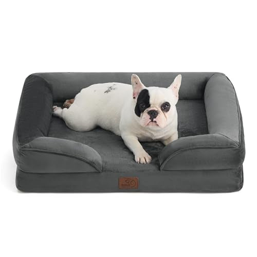 Bedsure Pet Bed Mat in 28"l X 23"w X 6.5"th, Dark Grey
