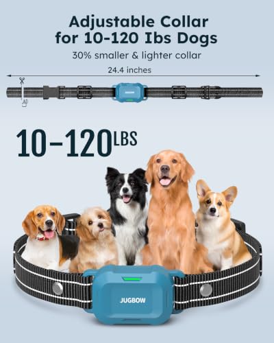 Jugbow Animal Collar in 7.8" to 24.4", Blue 1 pack
