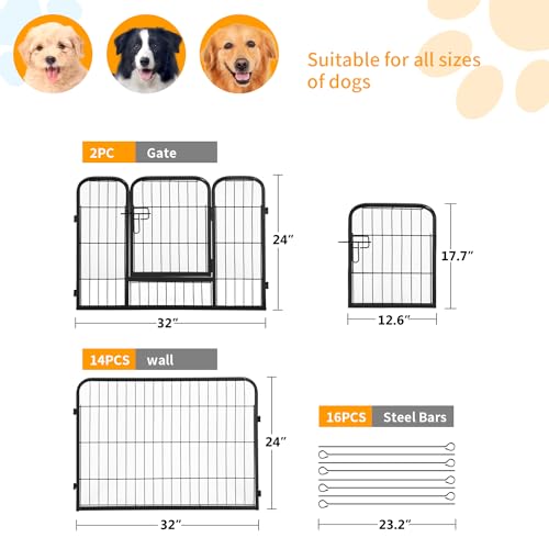 FDW Pet Playpen in Black