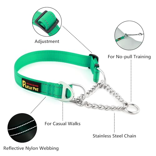 PLUTUS PET Animal Collar in Small, Green