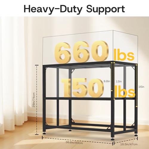 MEWSDEN Item Stand in (40 Gallon)36.5"x18.5", Black