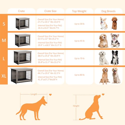 Shintenchi Animal Cage in 27.2"L x 20.1"W x 23.6"H, Grey