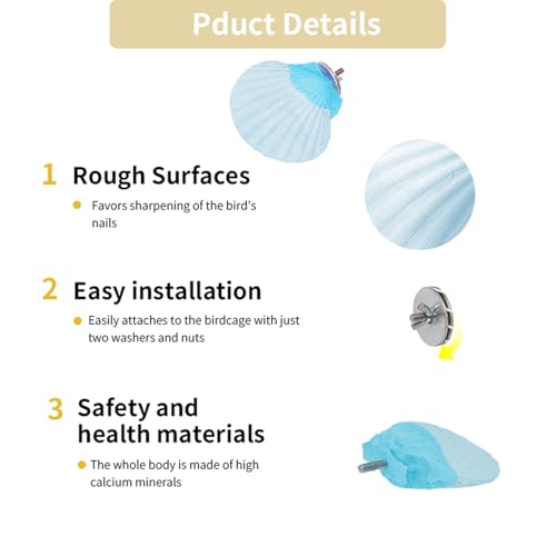 YOOSO WING Animal Perch in one size, Shell Blue