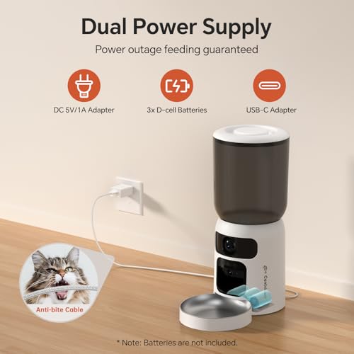 Centvicam Pet Feeder in ZY-245W, White
