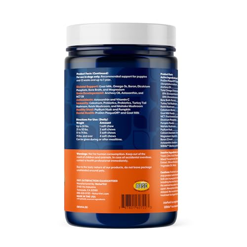 NaturVet Animal Vitamin in Puppy- 60 Soft Chews, Life Stages