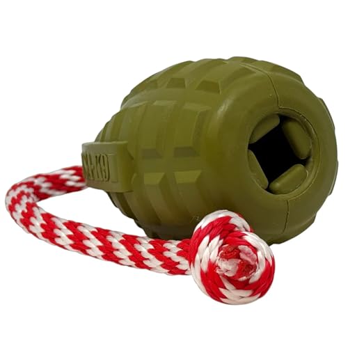 SodaPup Pet Toy in Large, Green Grenade