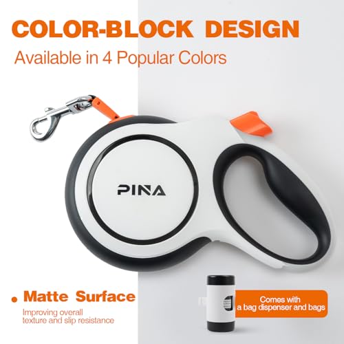 Pina Leash in 26 ft, White