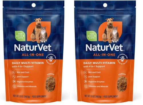 NaturVet Animal Vitamin in 13 Oz Powder (Pack of 2), No Color