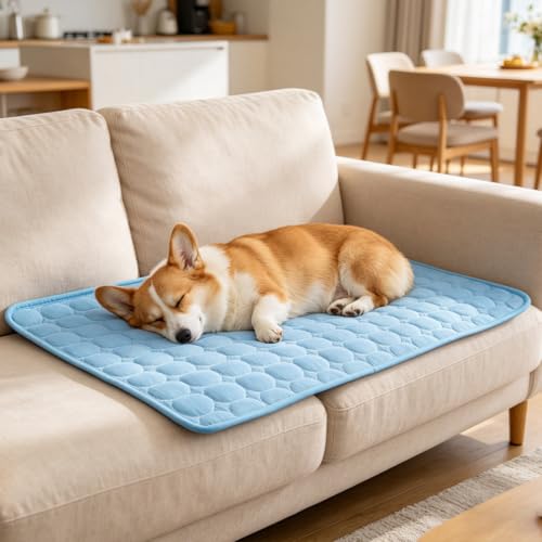 MeiLiMiYu Pet Bed Mat in 16x12 in, Blue