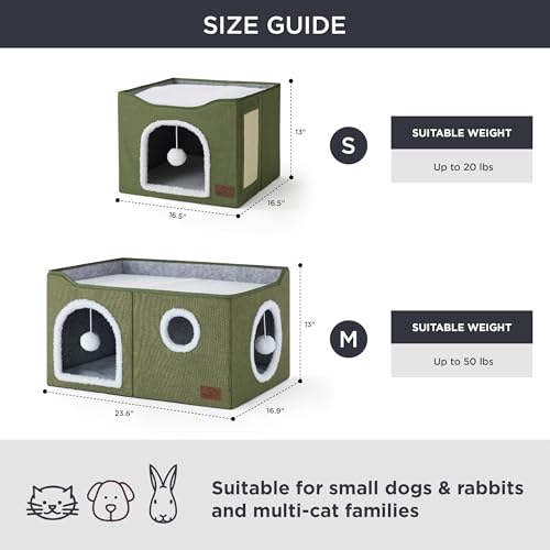 Bedsure Pet Activity Structure in Widen, Loden Green