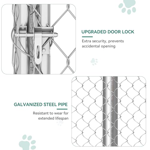 DWVO Animal Cage in 14.7 x 14.7 FT, Silver