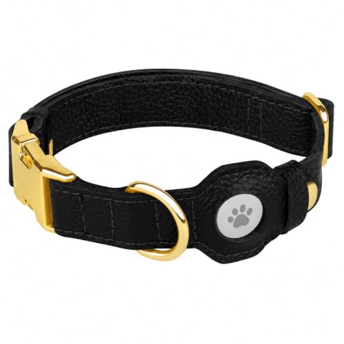 BUDKAS Animal Collar in XS, 9"-12" Neck Fit, Black