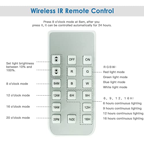 KZKR Lamp in Remote Control Multicolor 48-60 Inch(24+24"), mutil